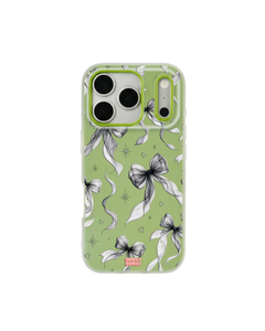Noir Bows Pop iPhone Case – Lime