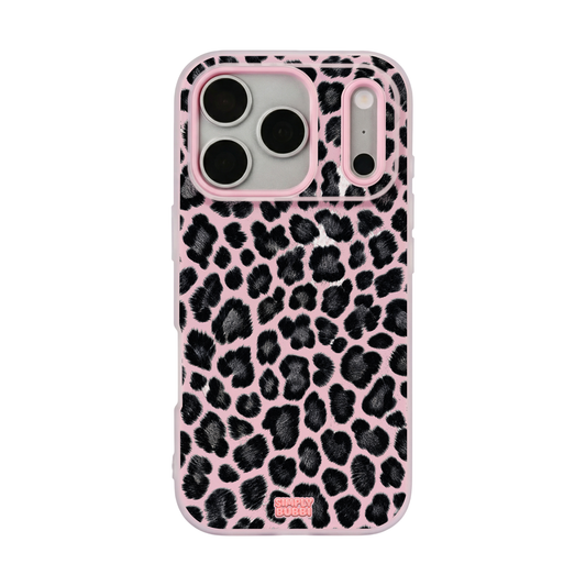 Midnight Leopard Pop iPhone Case – Blush color