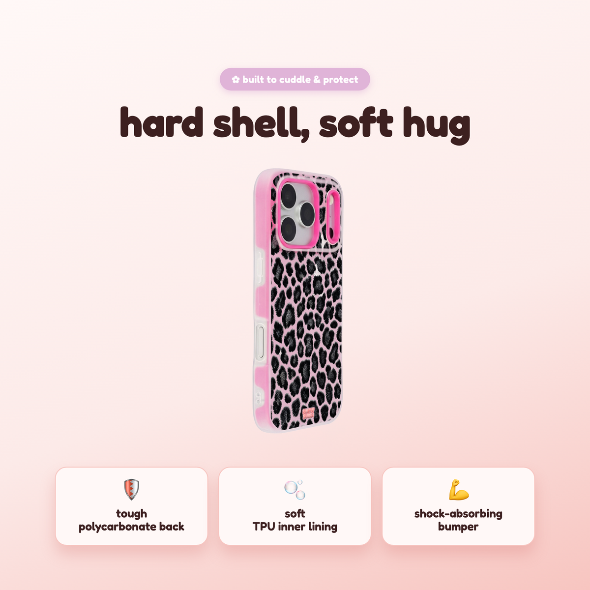 Midnight Leopard Pop iPhone Case – product view 2