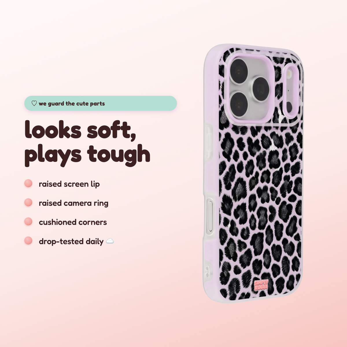 Midnight Leopard Pop iPhone Case – product view 3