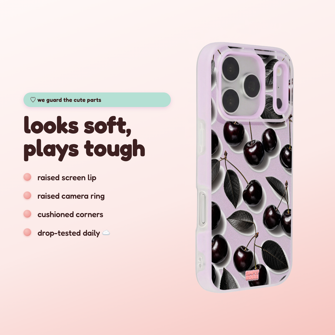 Black Cherries Pop iPhone Case