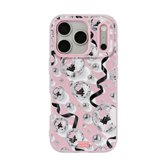 Silver Disco Pop iPhone Case – Blush