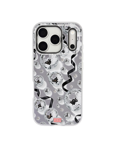 Silver Disco Pop iPhone Case – Gray