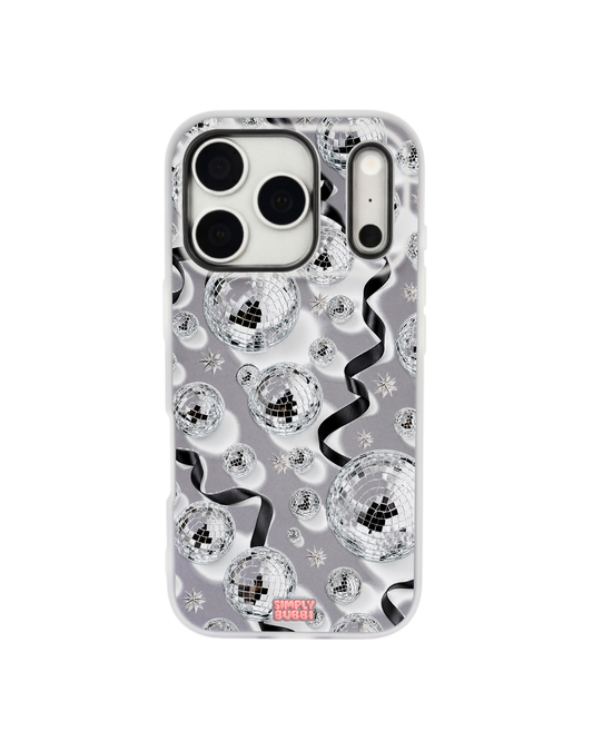 Silver Disco Pop iPhone Case – Gray color
