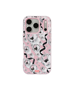 Silver Disco Pop iPhone Case – Pink