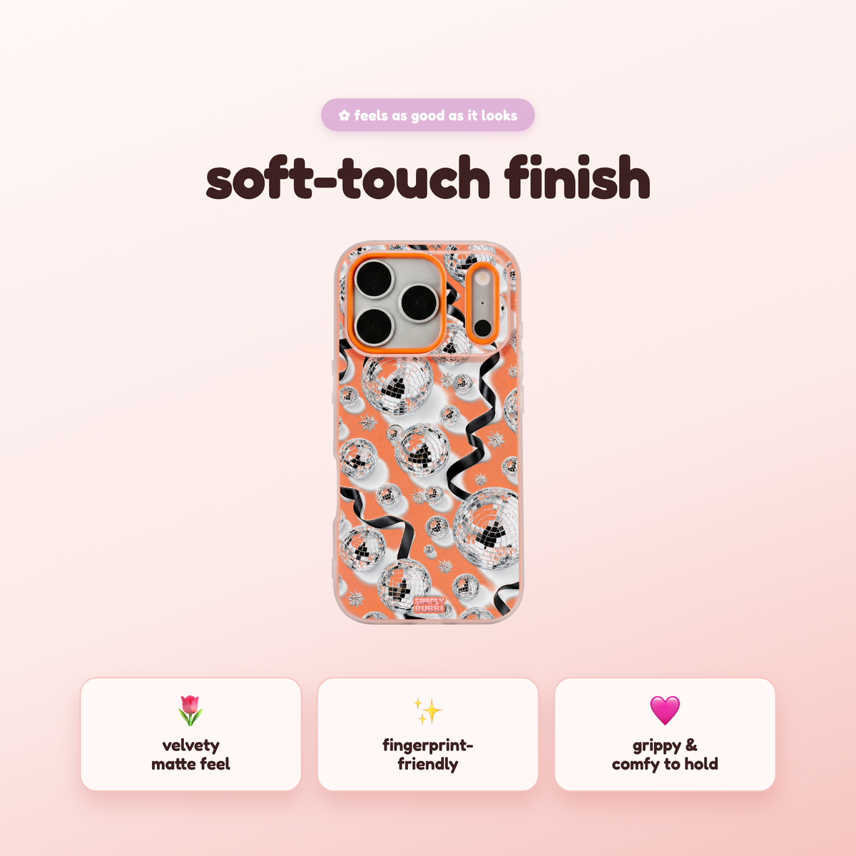 Silver Disco Pop iPhone Case – product view 5
