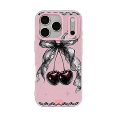 Cherry Lace Pop iPhone Case – Blush