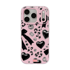 Noir Hearts Pop iPhone Case – Blush