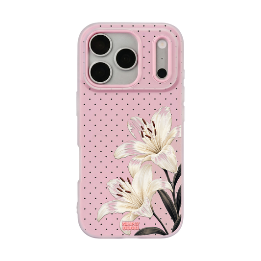 Ivory Lily Pop iPhone Case – Blush color