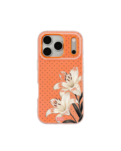 Ivory Lily Pop iPhone Case – Orange