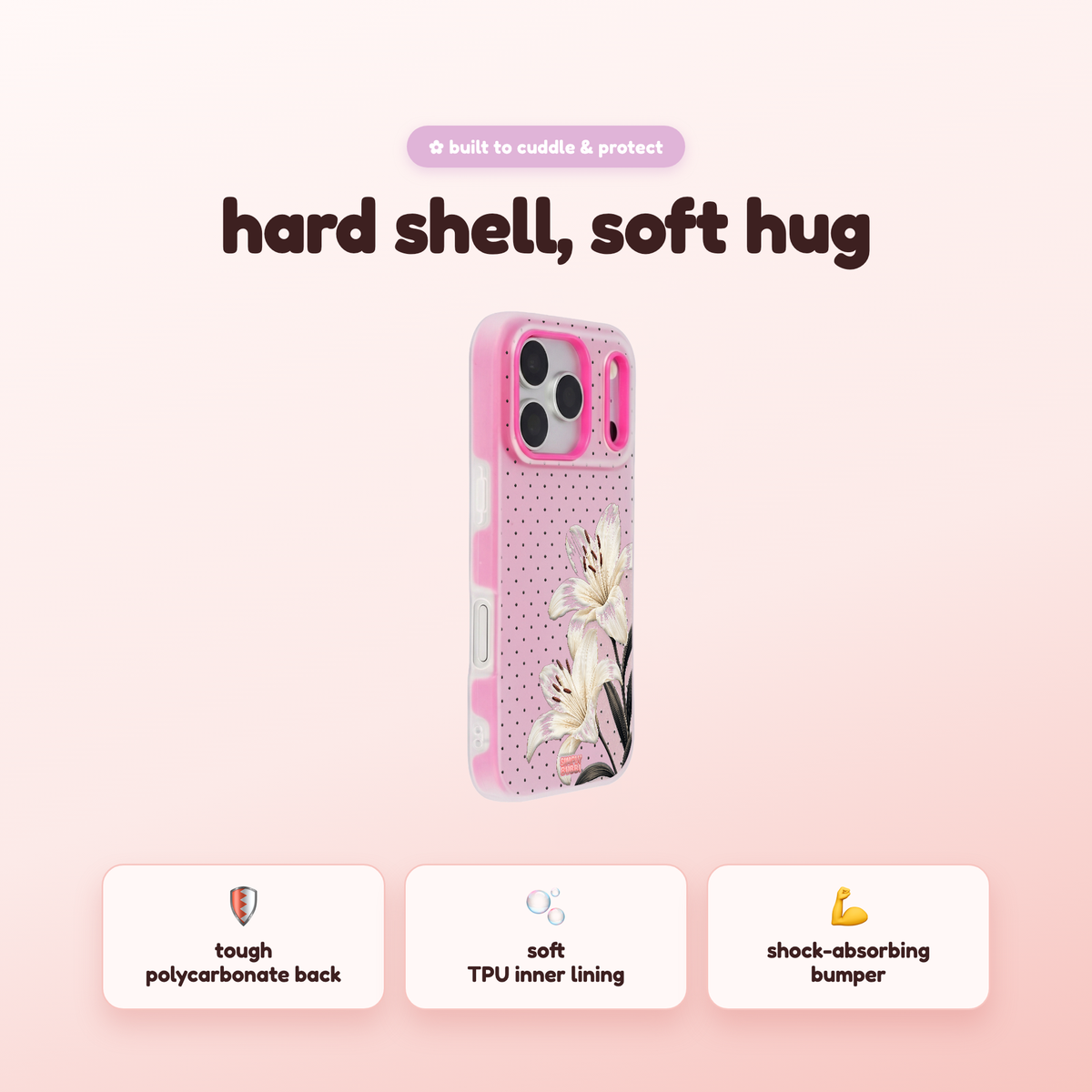 Ivory Lily Pop iPhone Case