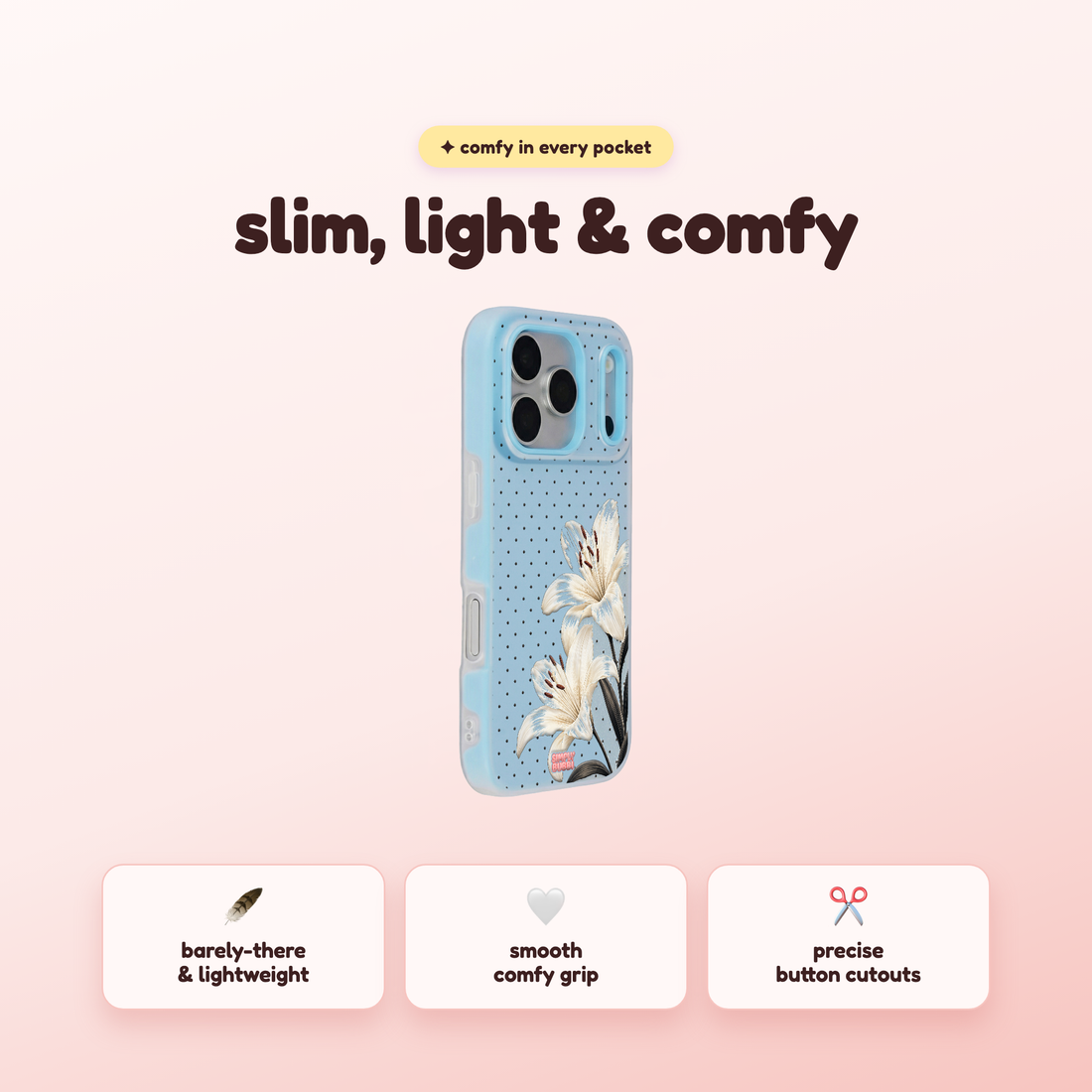 Ivory Lily Pop iPhone Case