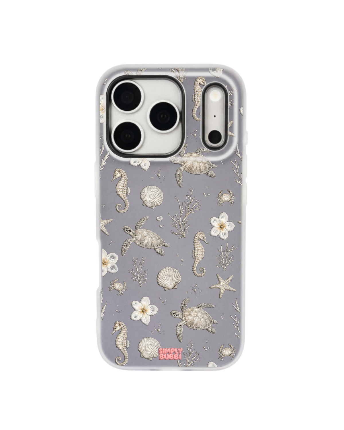 Coastal Sand Pop iPhone Case – Gray color