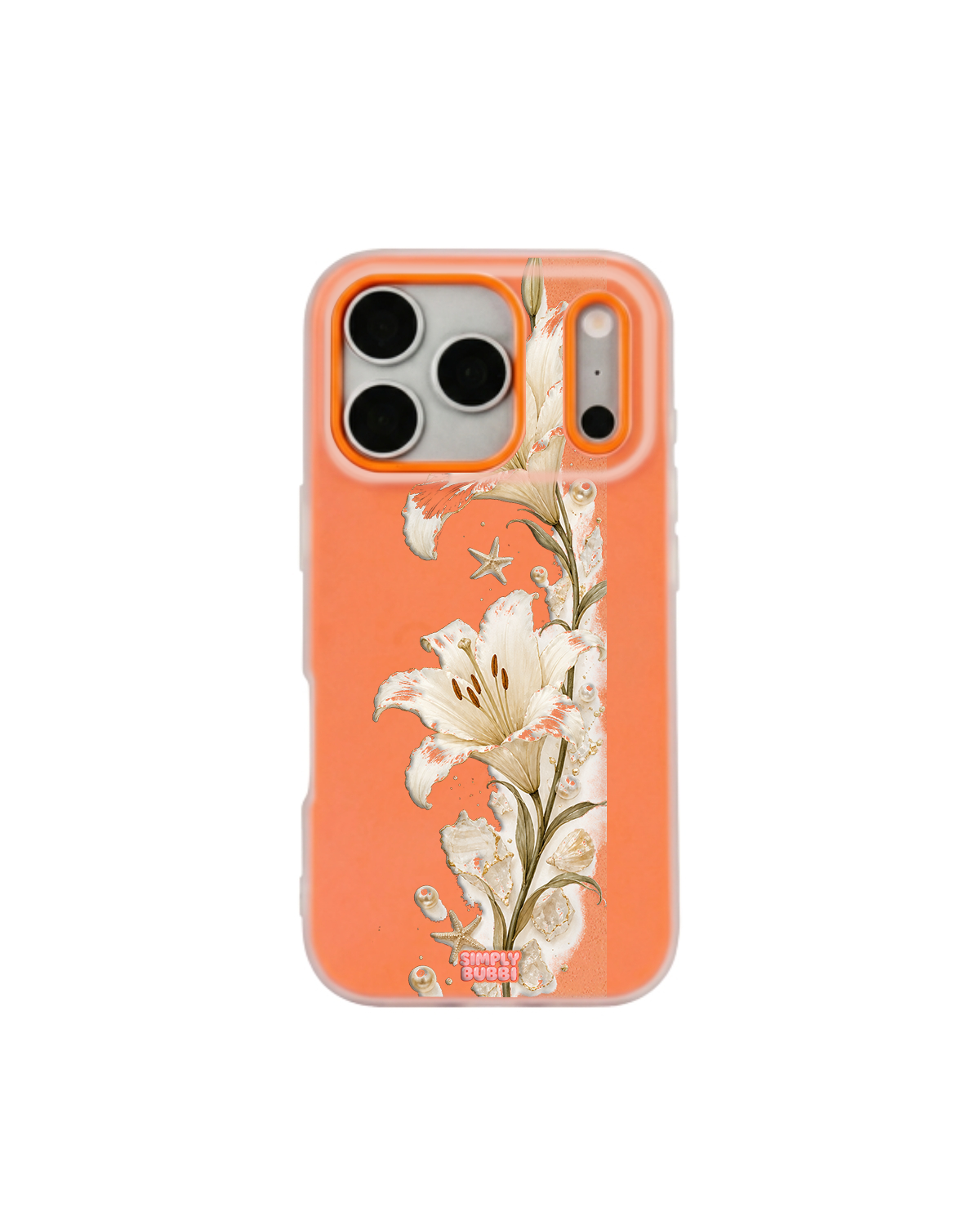 Pearl Shore Pop iPhone Case – Orange color