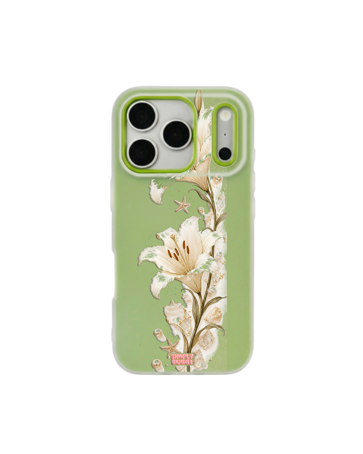 Pearl Shore Pop iPhone Case – Lime color