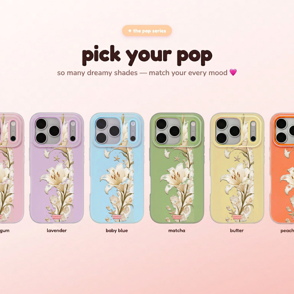 Pearl Shore Pop iPhone Case – product view 1