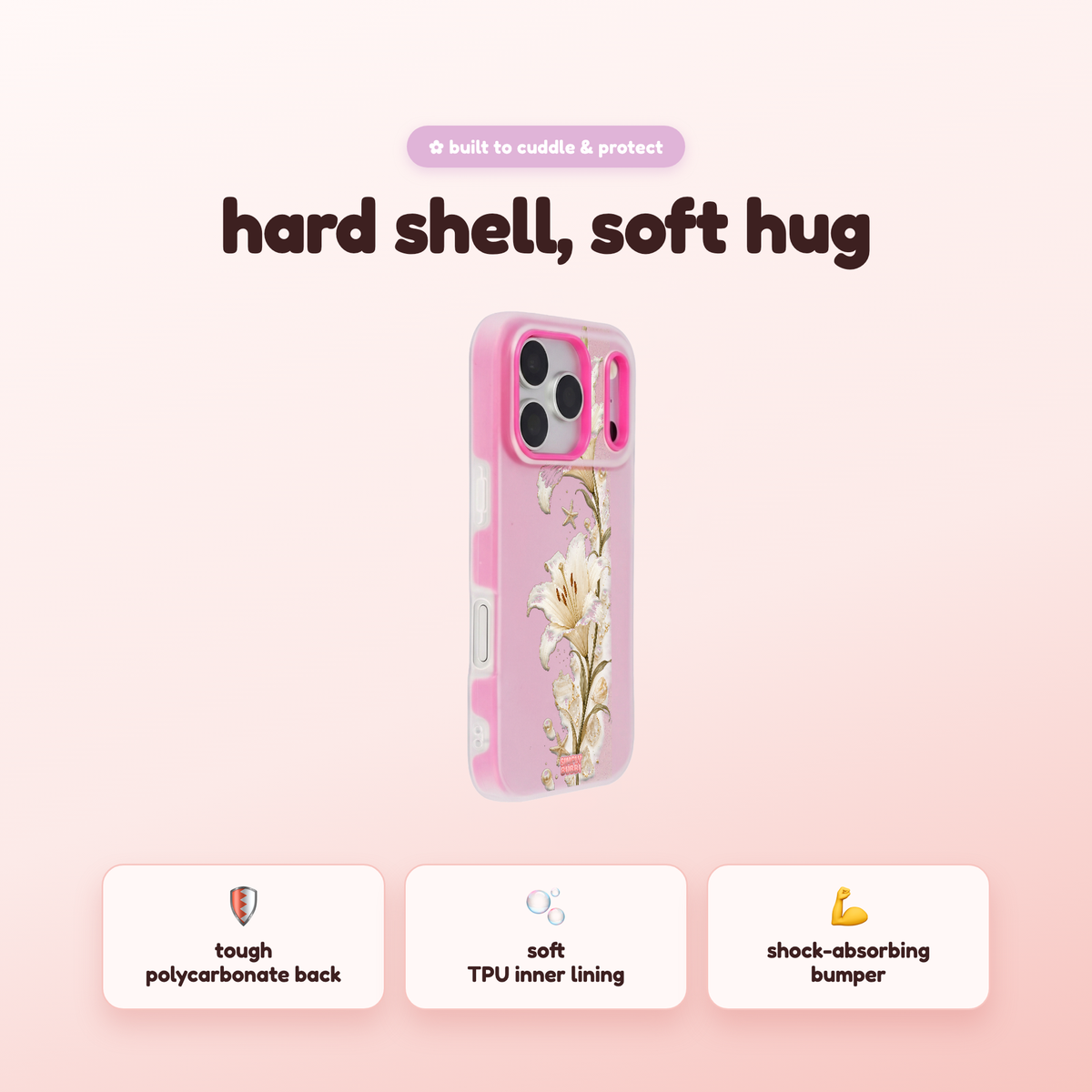 Pearl Shore Pop iPhone Case – product view 2
