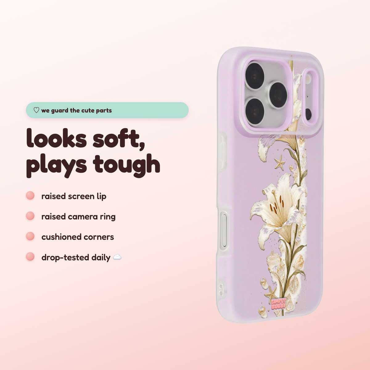 Pearl Shore Pop iPhone Case – product view 3