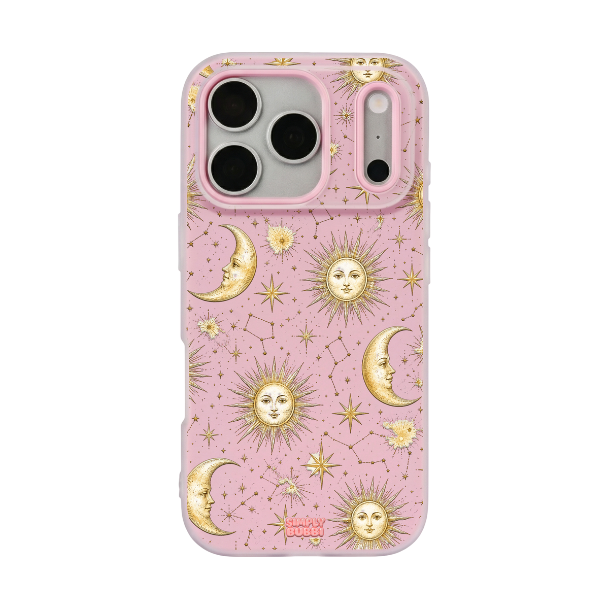 Golden Zodiac Pop iPhone Case – Blush color