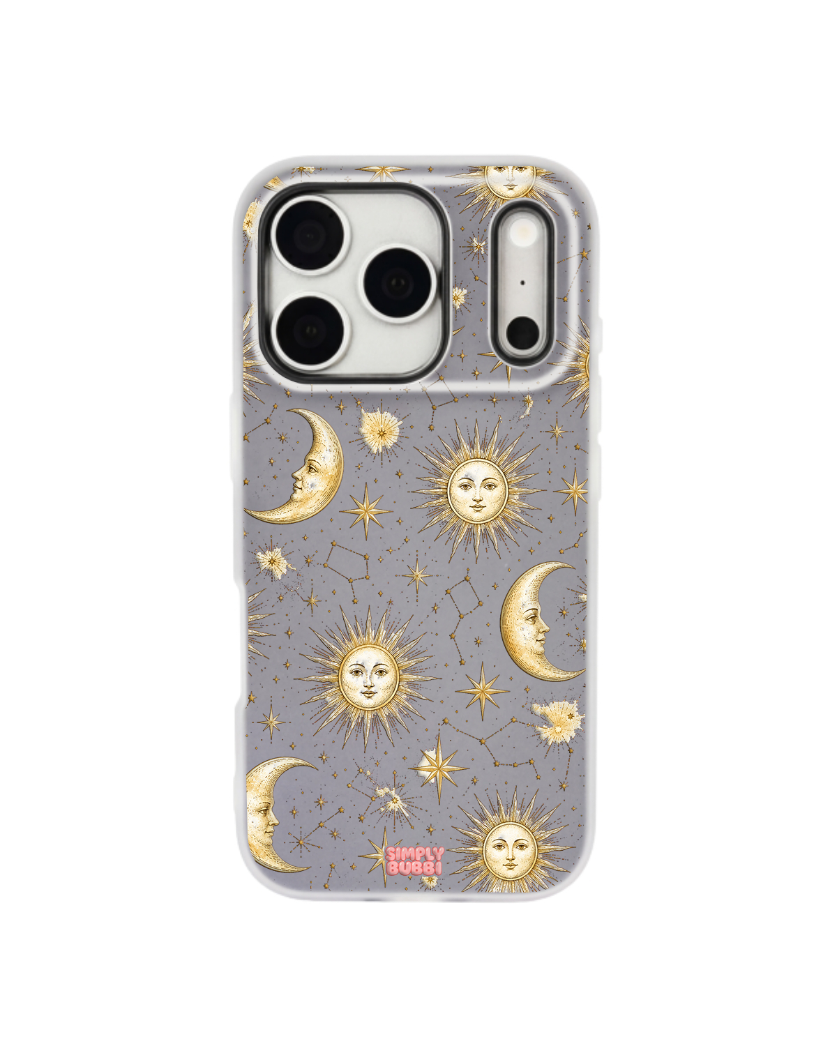 Golden Zodiac Pop iPhone Case – Gray color