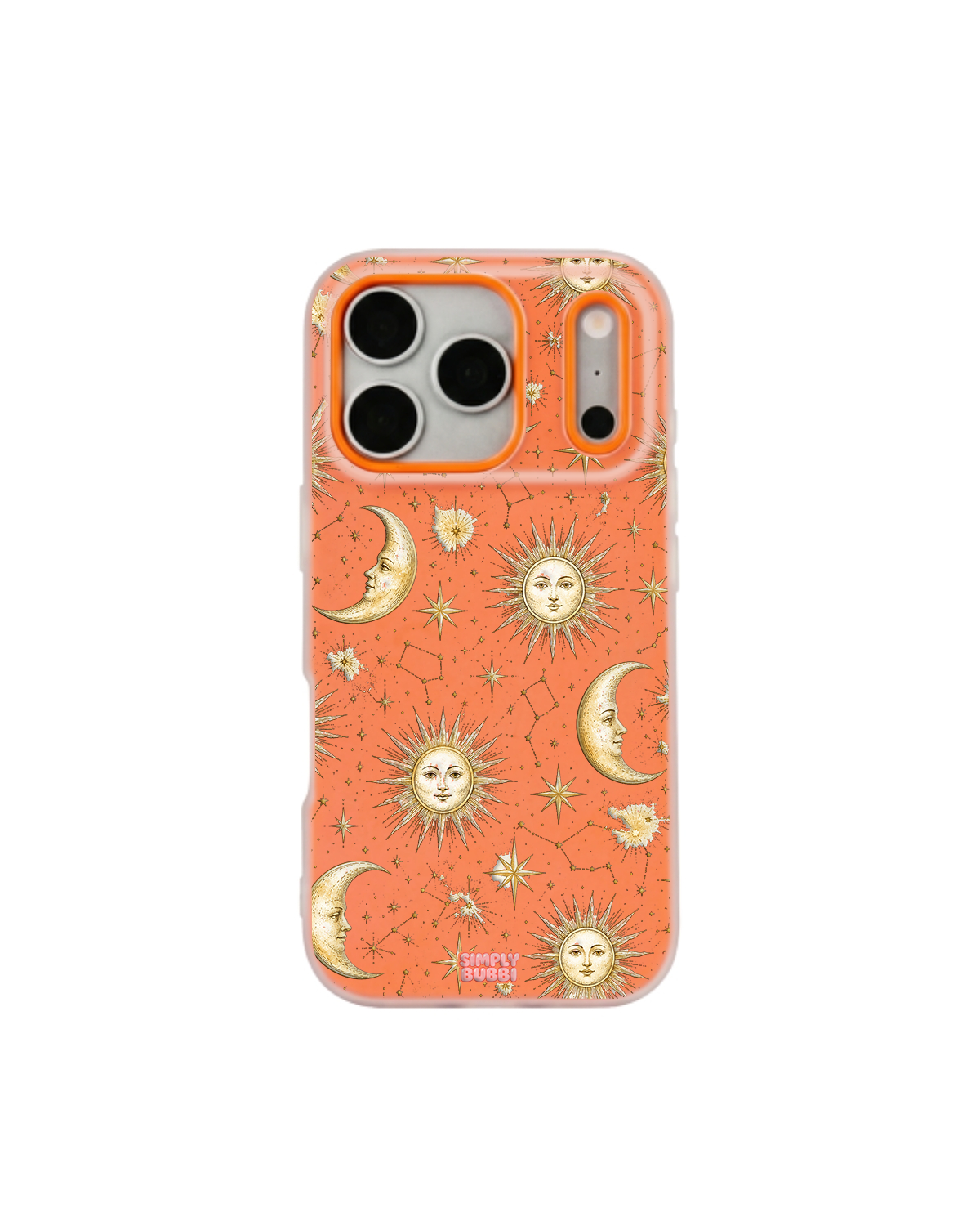 Golden Zodiac Pop iPhone Case – Orange color