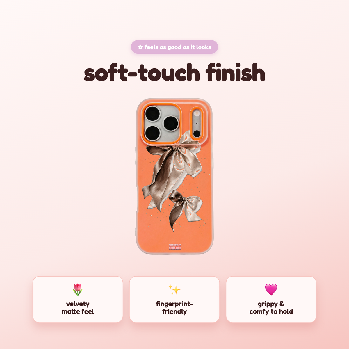 Satin Cocoa Pop iPhone Case – product view 5