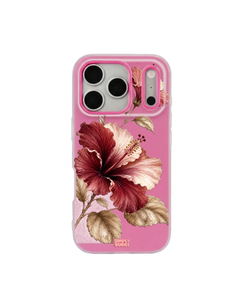 Crimson Hibiscus Pop iPhone Case – Hot Pink