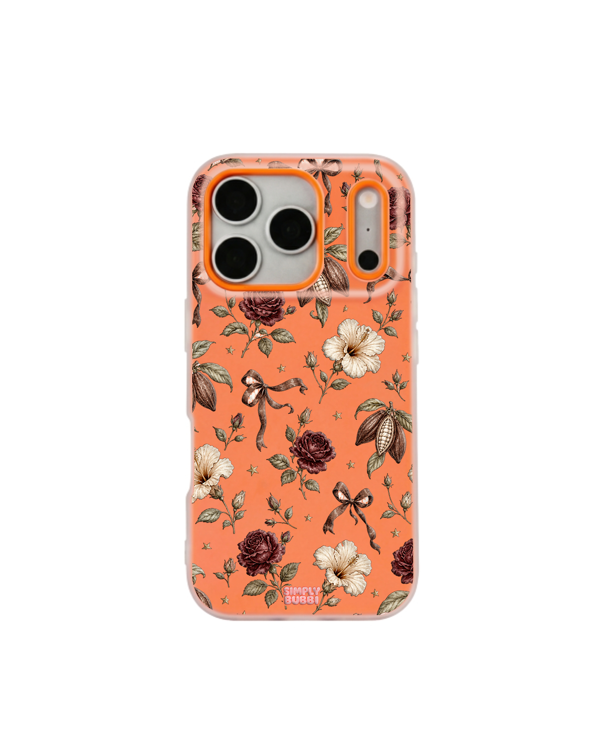 Cocoa Rose Pop iPhone Case – Orange color