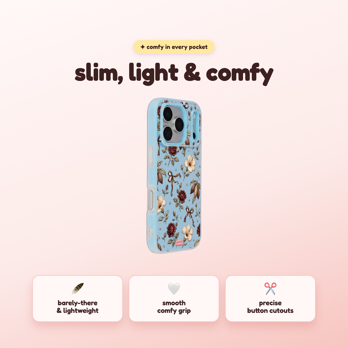 Cocoa Rose Pop iPhone Case – product view 4