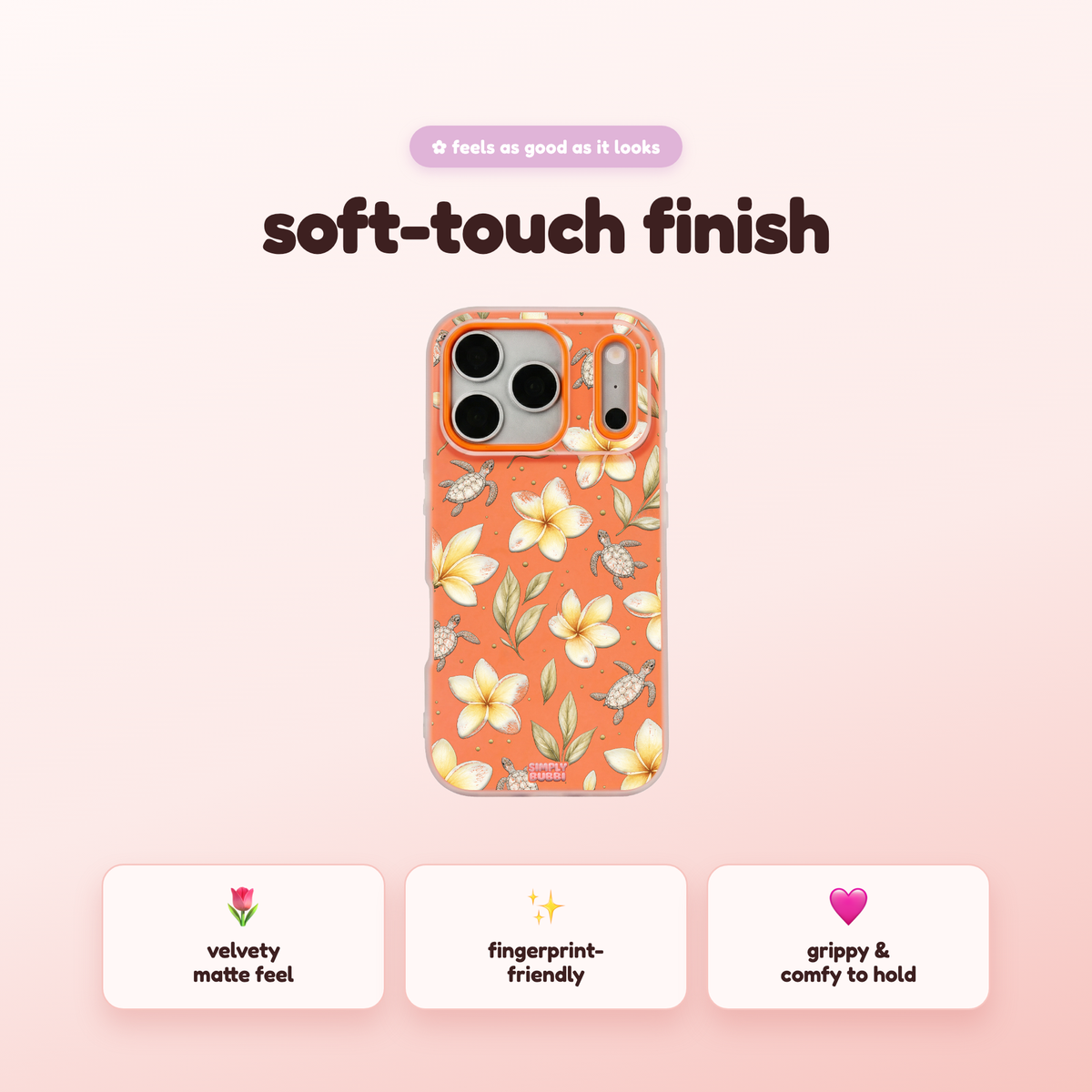 Plumeria Turtles Pop iPhone Case – product view 5