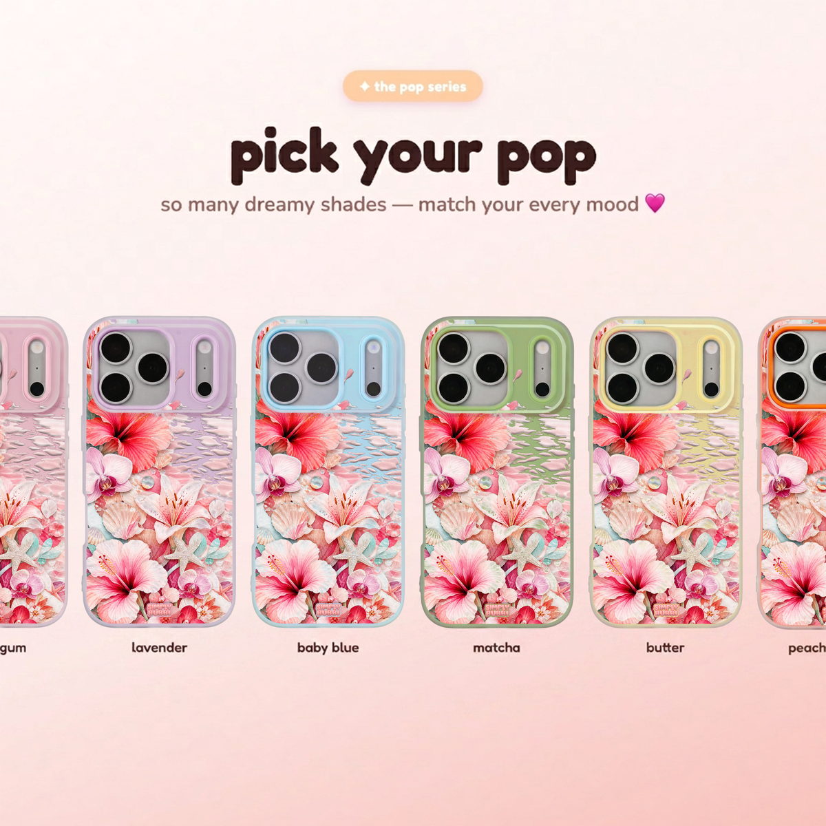 Rosewater Coast Pop iPhone Case – product view 1