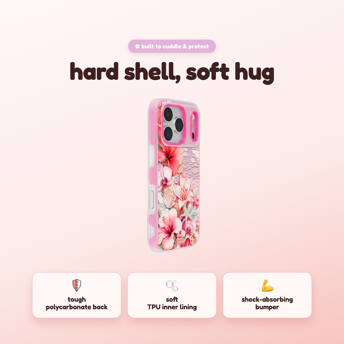 Rosewater Coast Pop iPhone Case – product view 2