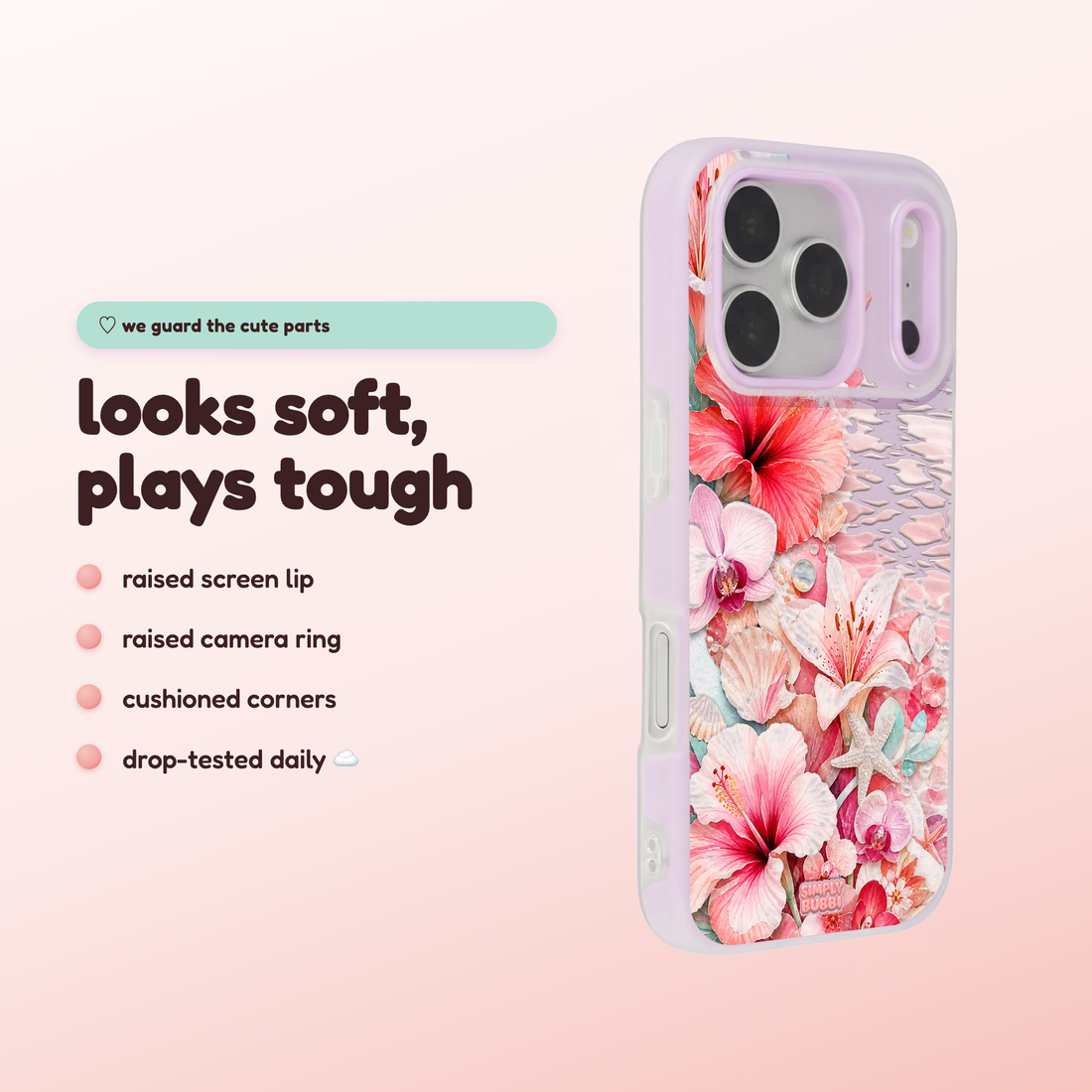 Rosewater Coast Pop iPhone Case