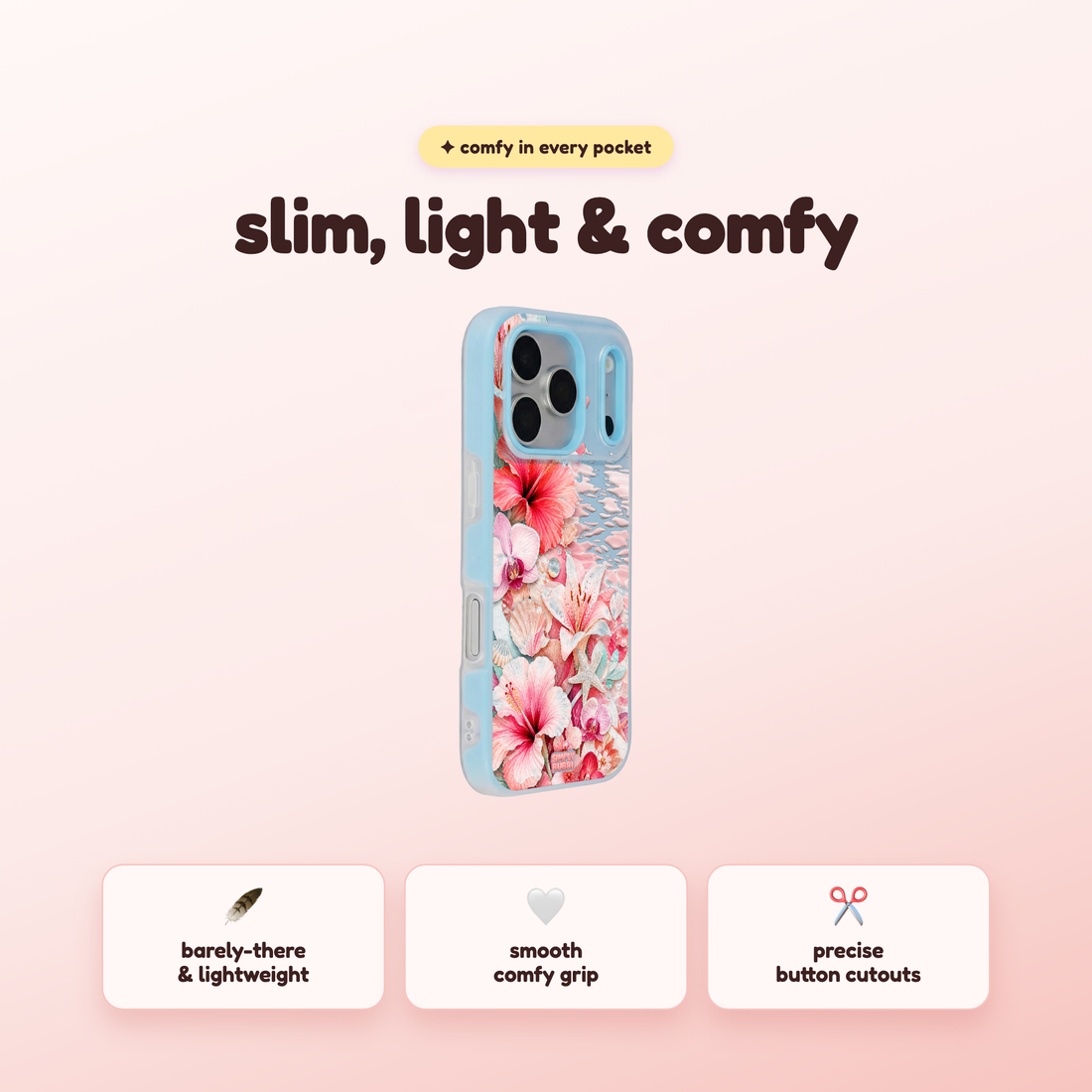 Rosewater Coast Pop iPhone Case