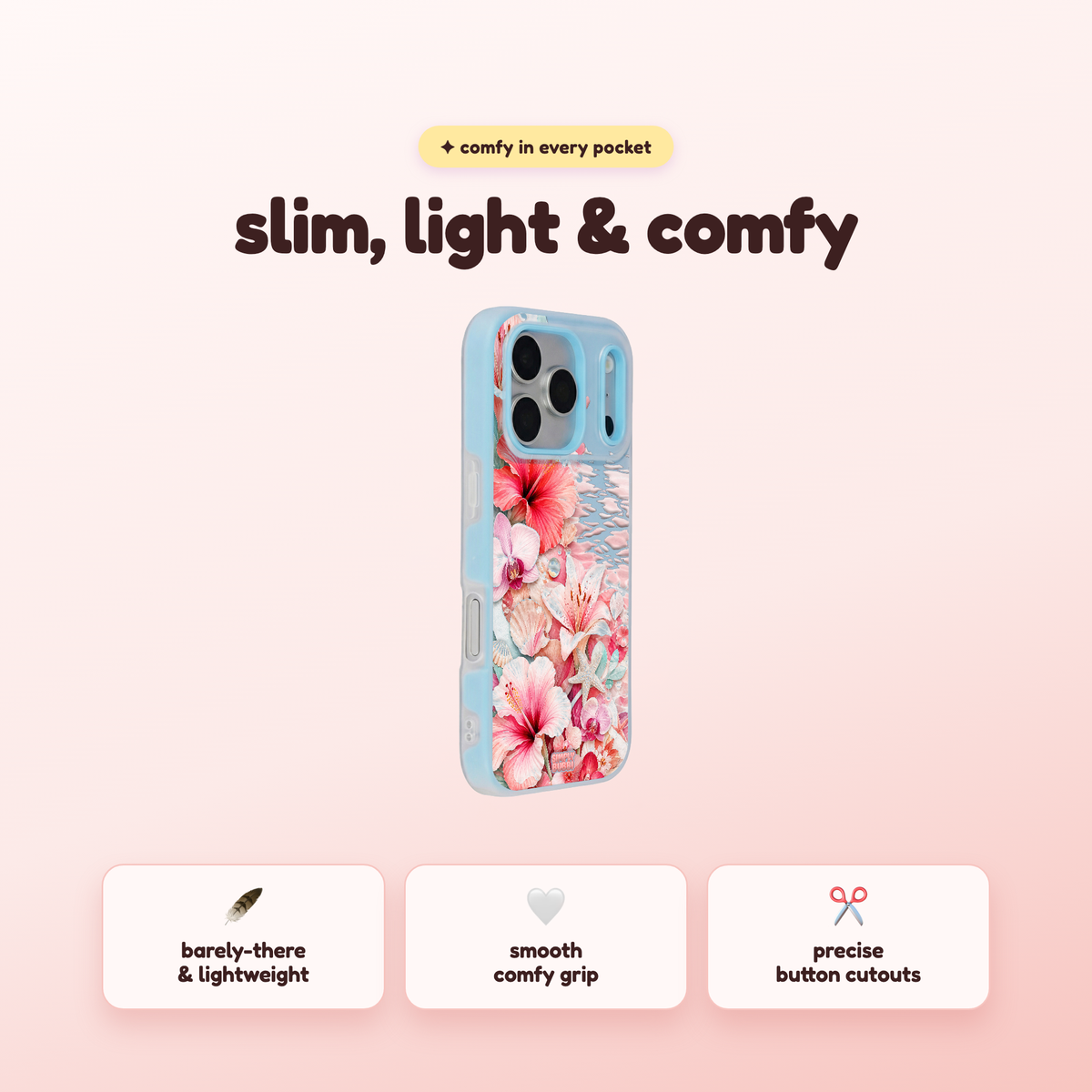 Rosewater Coast Pop iPhone Case – product view 4