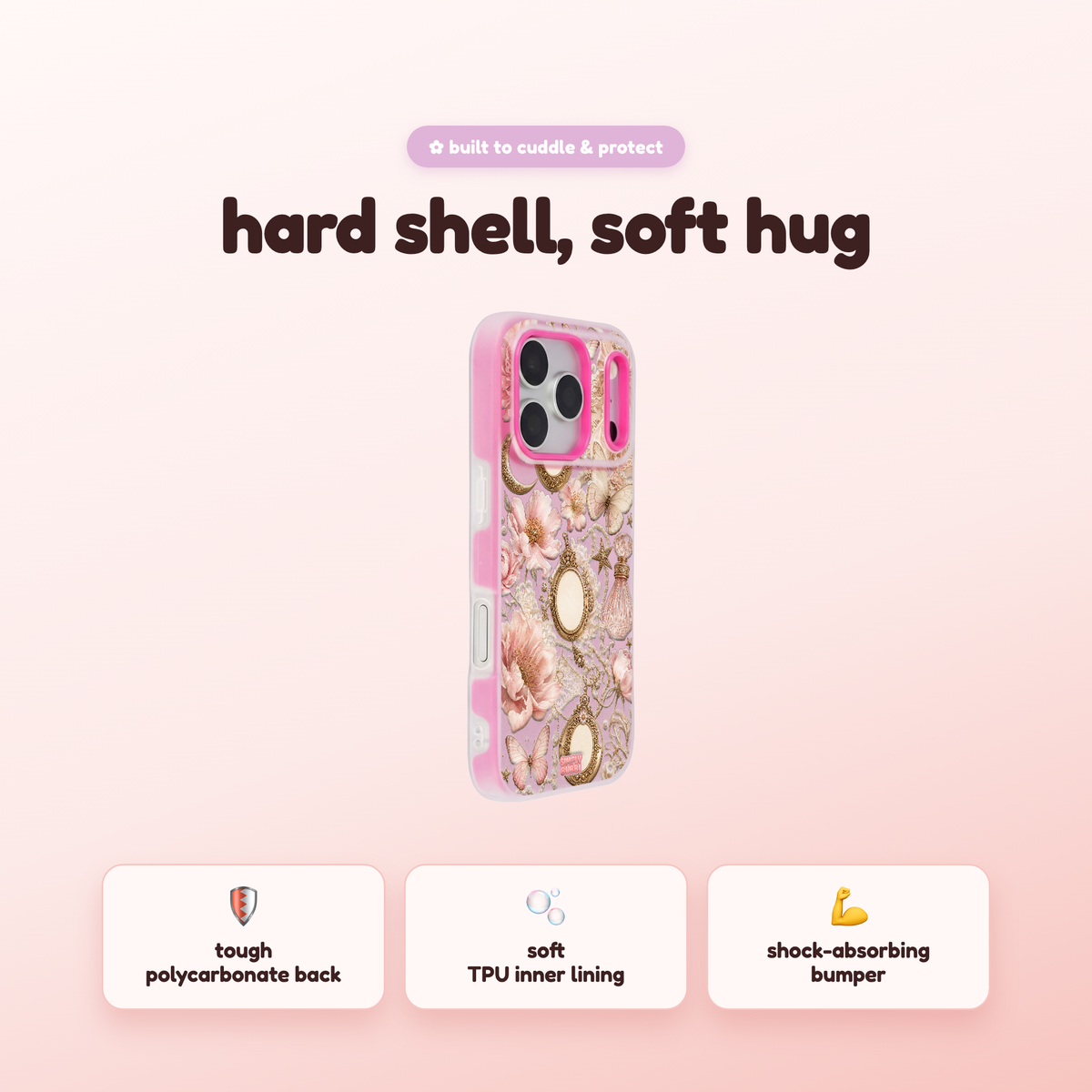 Gilded Blush Pop iPhone Case – product view 2