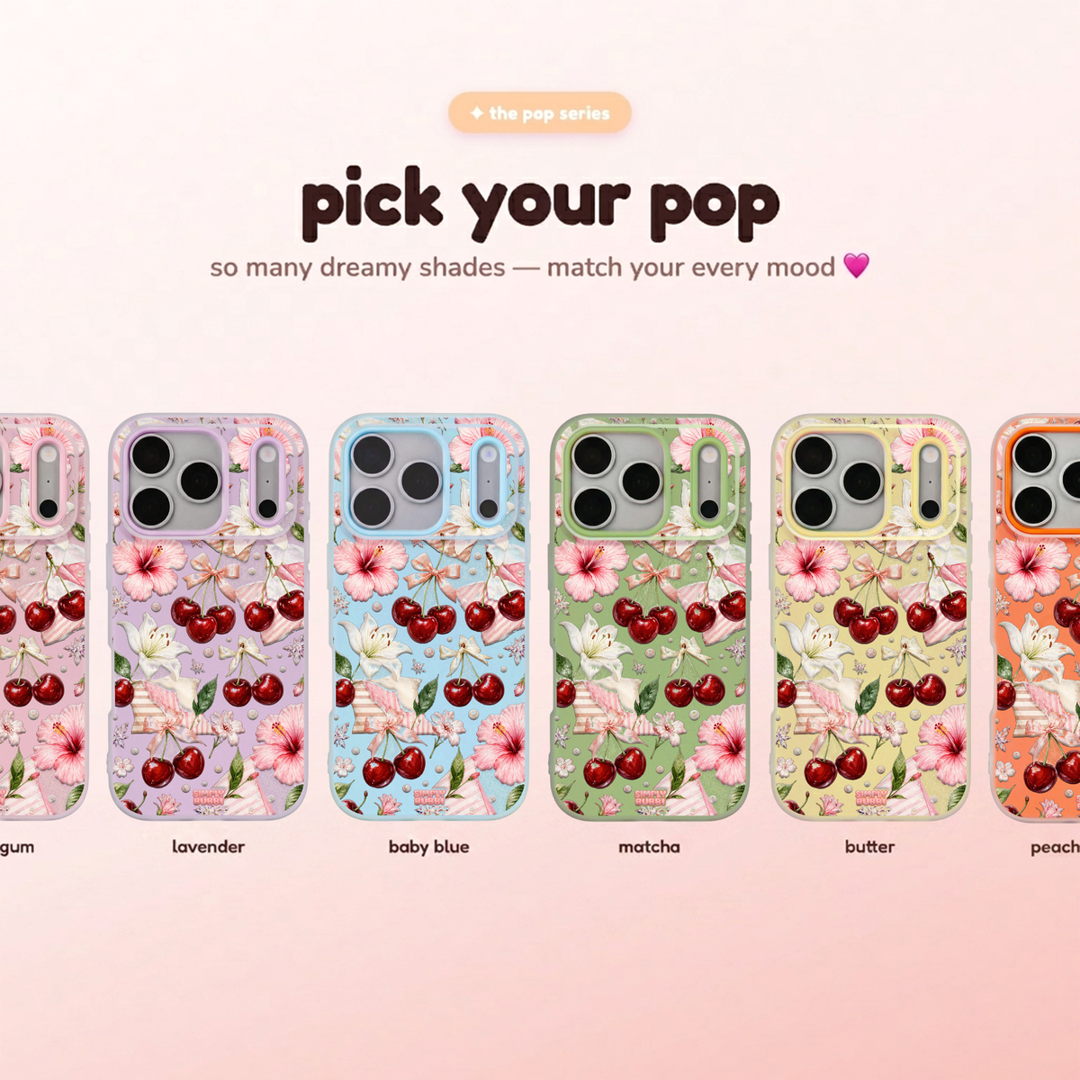 Cherry Lily Pop iPhone Case – product view 1