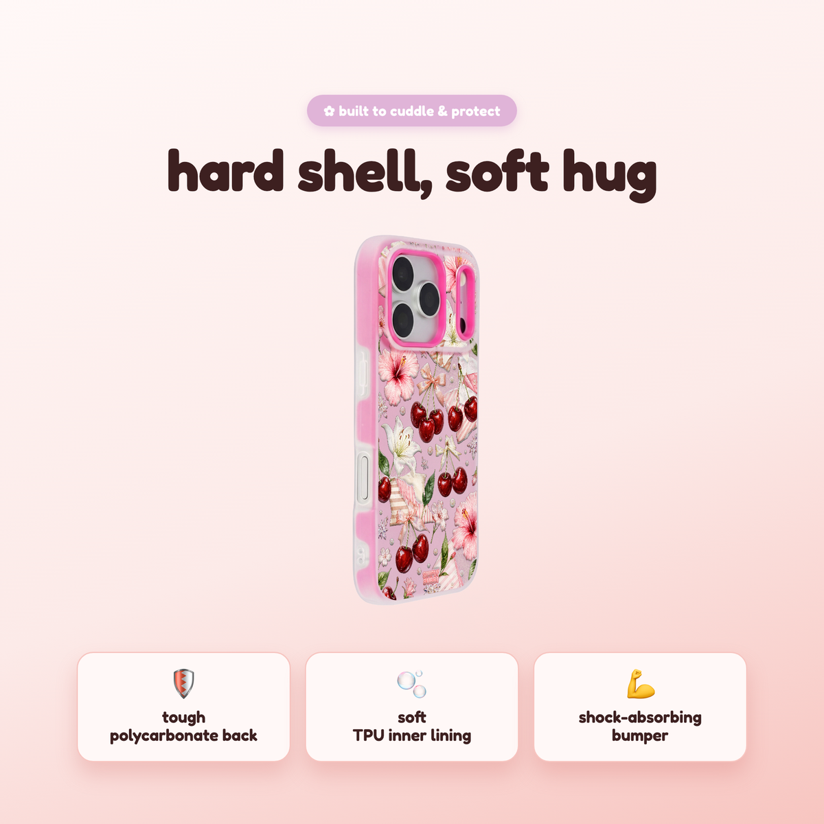 Cherry Lily Pop iPhone Case – product view 2