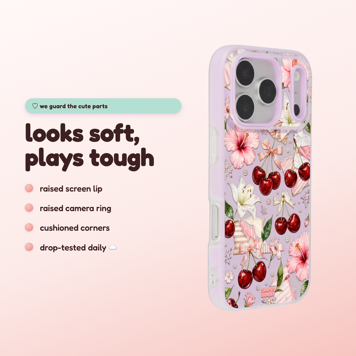 Cherry Lily Pop iPhone Case – product view 3