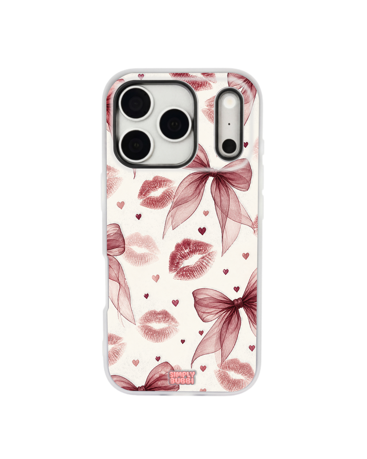 Berry Kiss Pop iPhone Case – Gray color