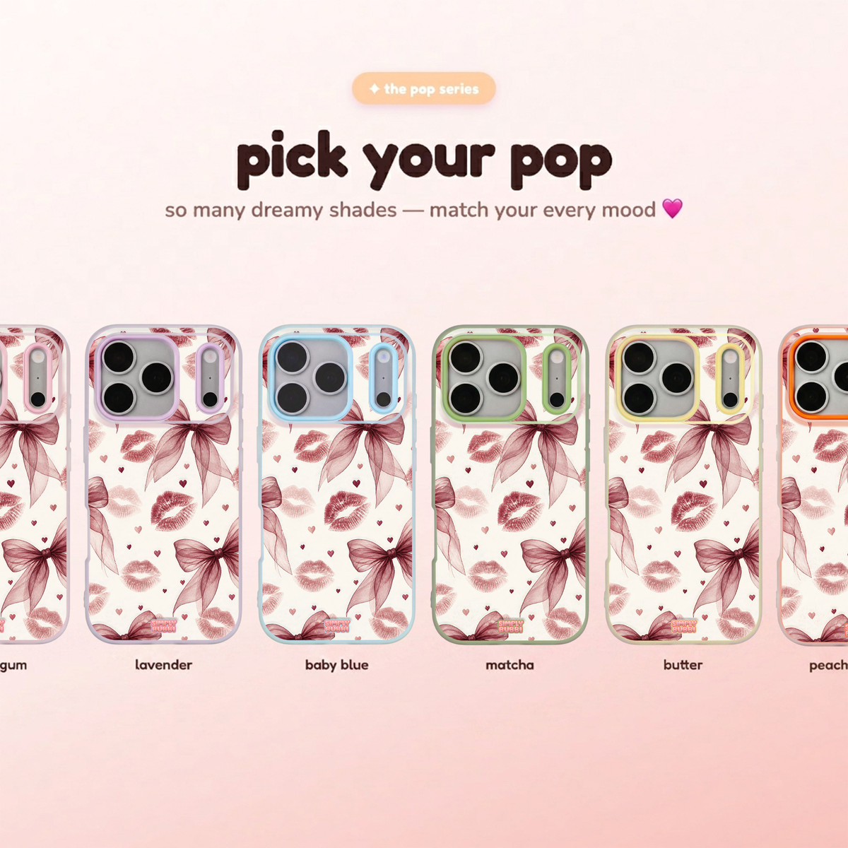 Berry Kiss Pop iPhone Case – product view 1