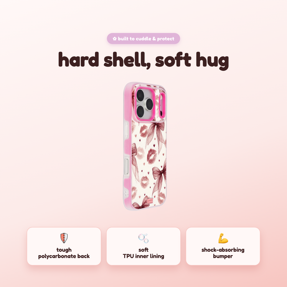 Berry Kiss Pop iPhone Case