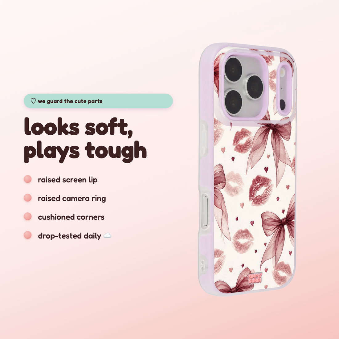 Berry Kiss Pop iPhone Case
