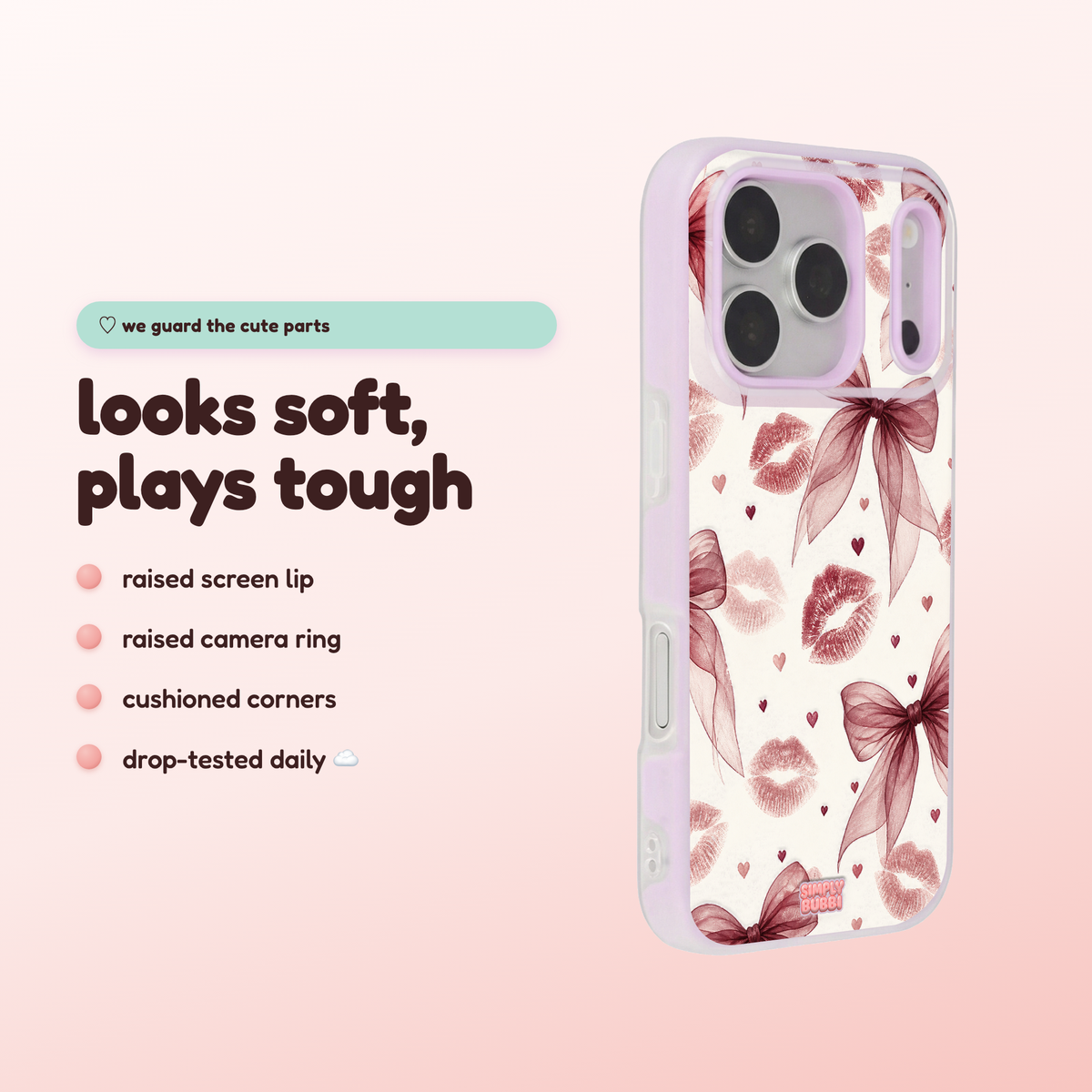 Berry Kiss Pop iPhone Case – product view 3