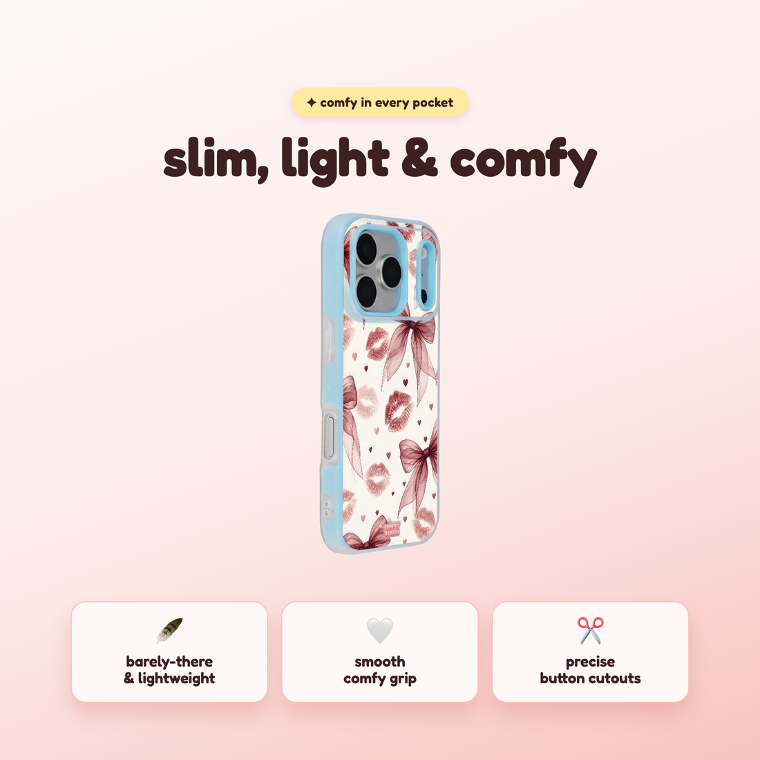 Berry Kiss Pop iPhone Case