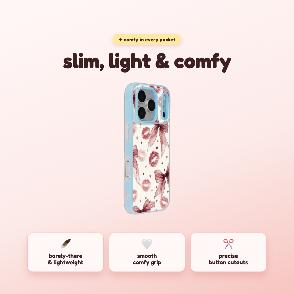 Berry Kiss Pop iPhone Case – product view 4