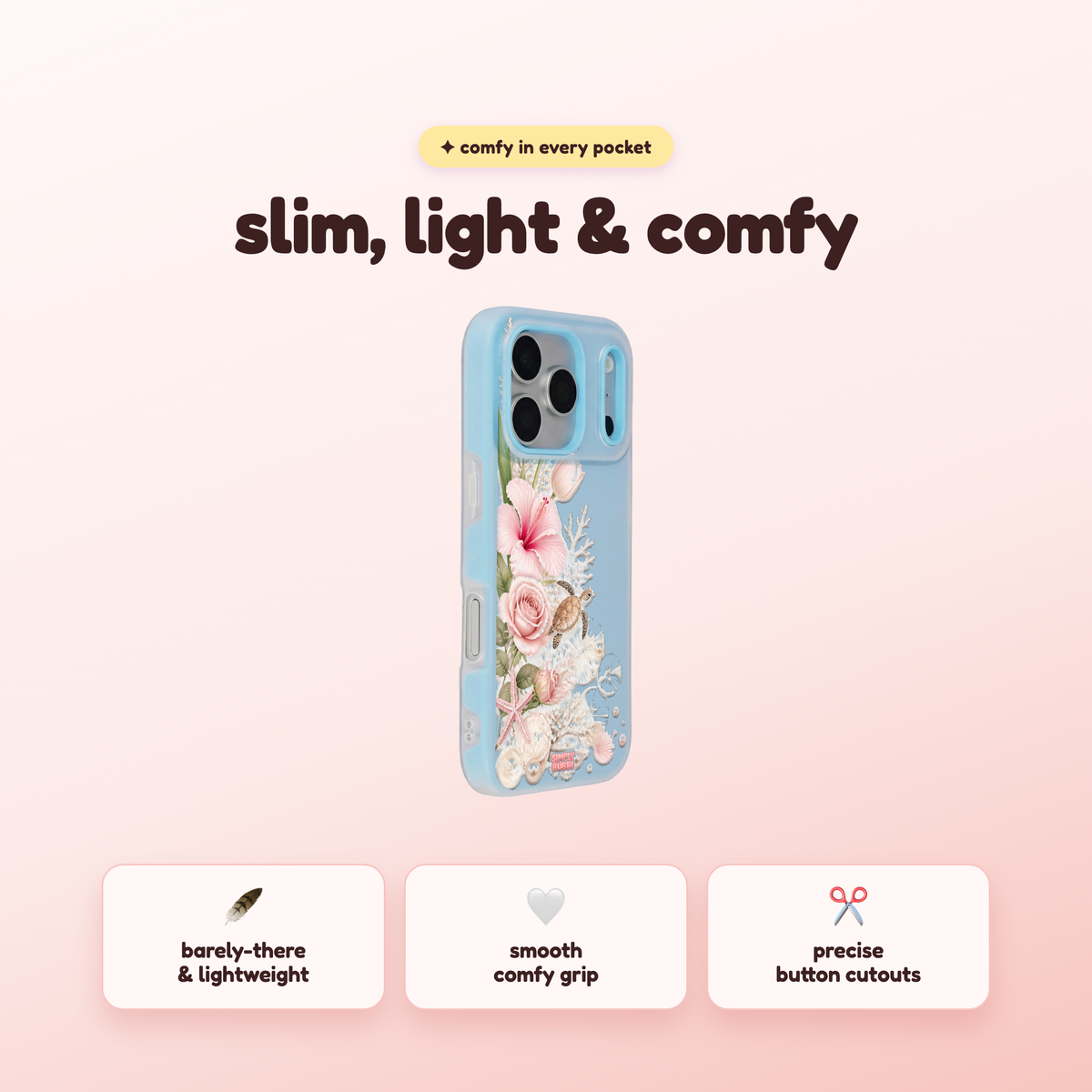 Coastal Blush Pop iPhone Case – product view 4