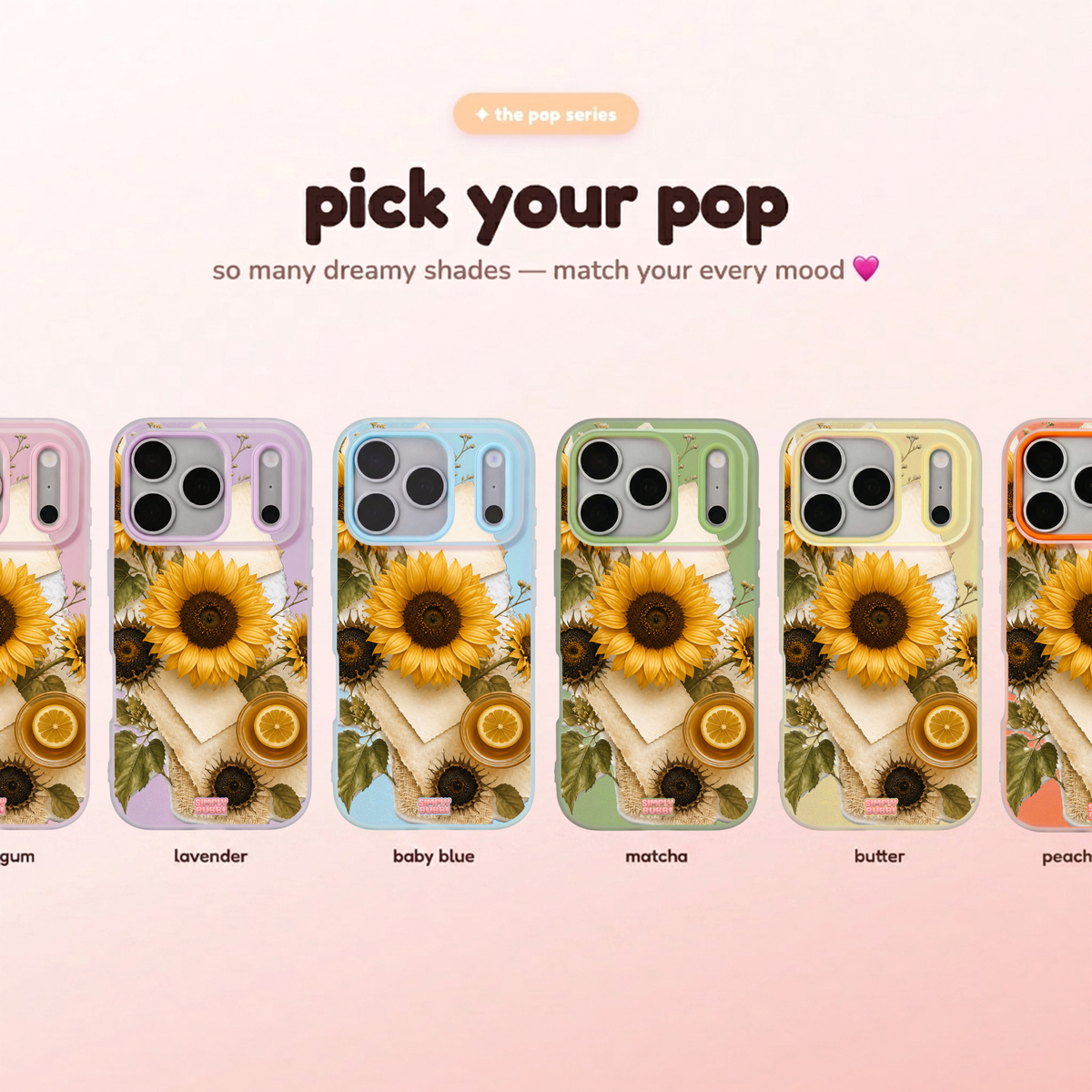 Sunflower Tea Pop iPhone Case – product view 1