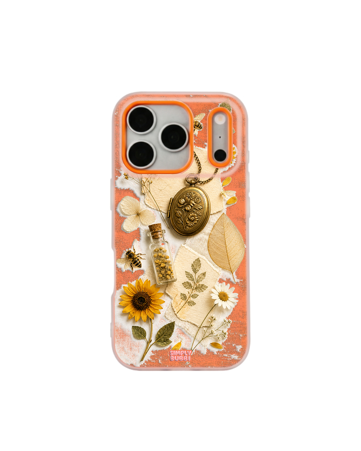 Golden Garden Pop iPhone Case – Orange color