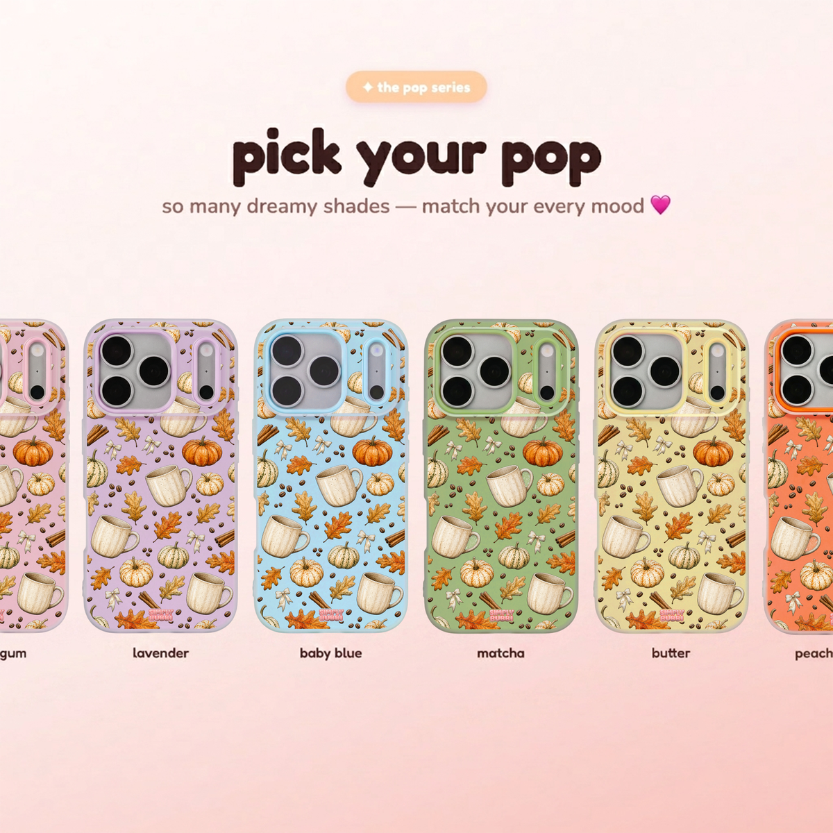 Pumpkin Latte Pop iPhone Case – product view 1